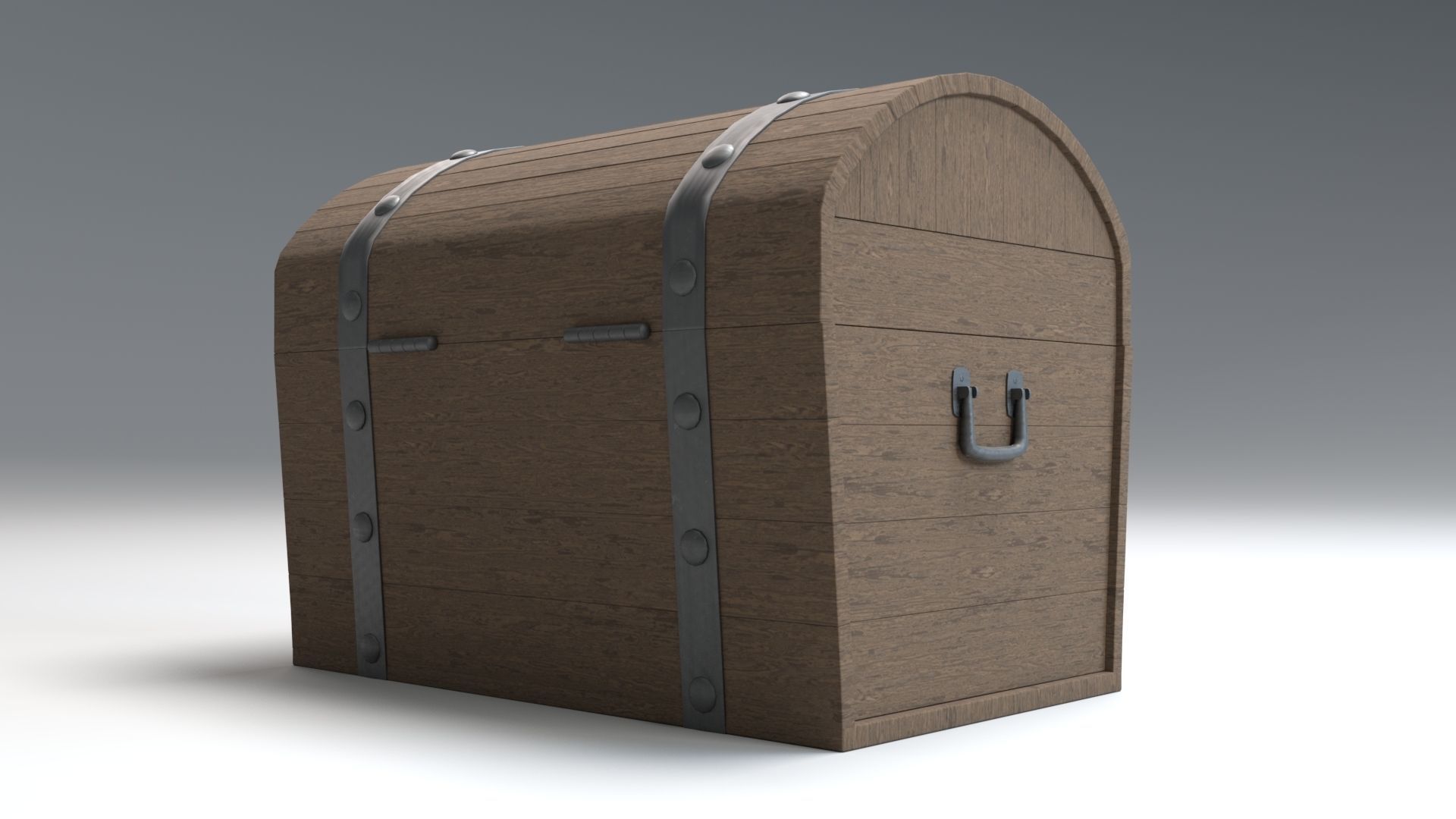 Treasure Chest Low Poly PBR Low-poly 3D model_4