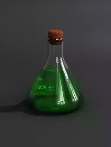 POTION flask of liquid