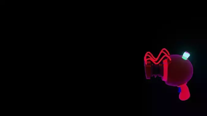 Raygun sonic hedgehog - music video Free low-poly 3D model