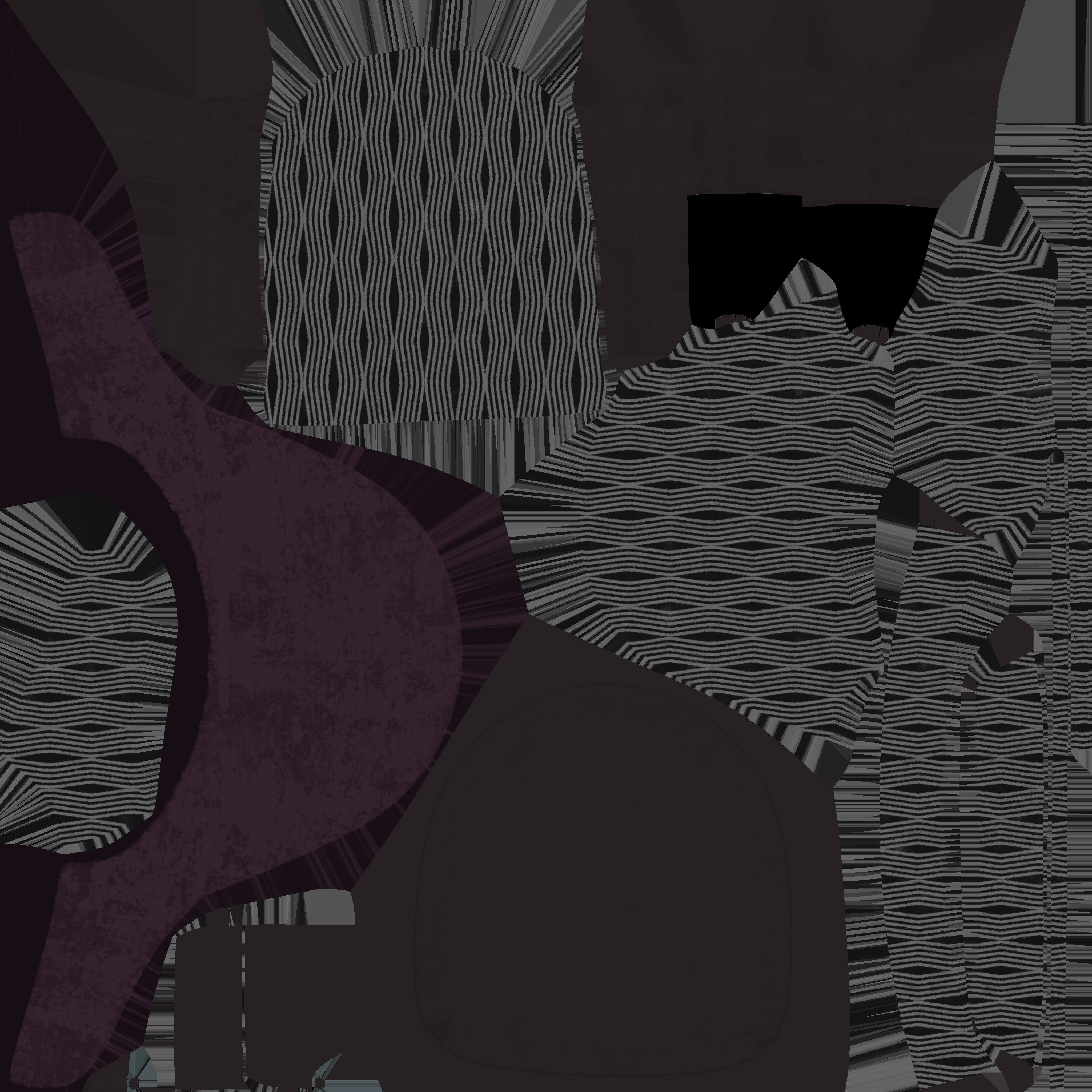 Side Chair  Low-poly 3D model_5