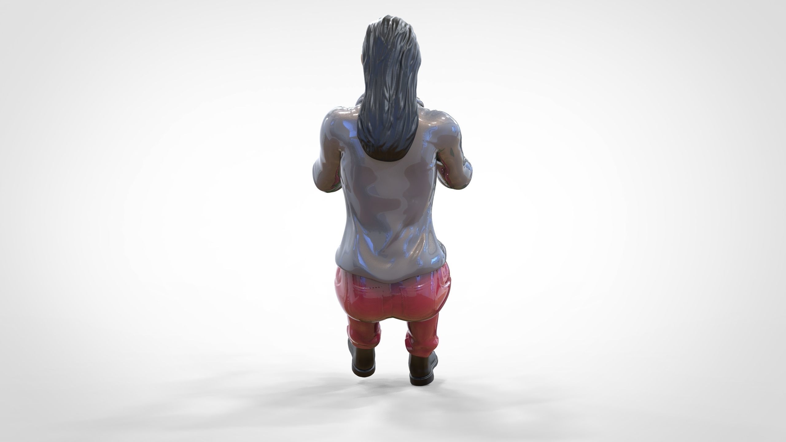 N3 Woman Driver 1 64 Miniature 3D print model_8