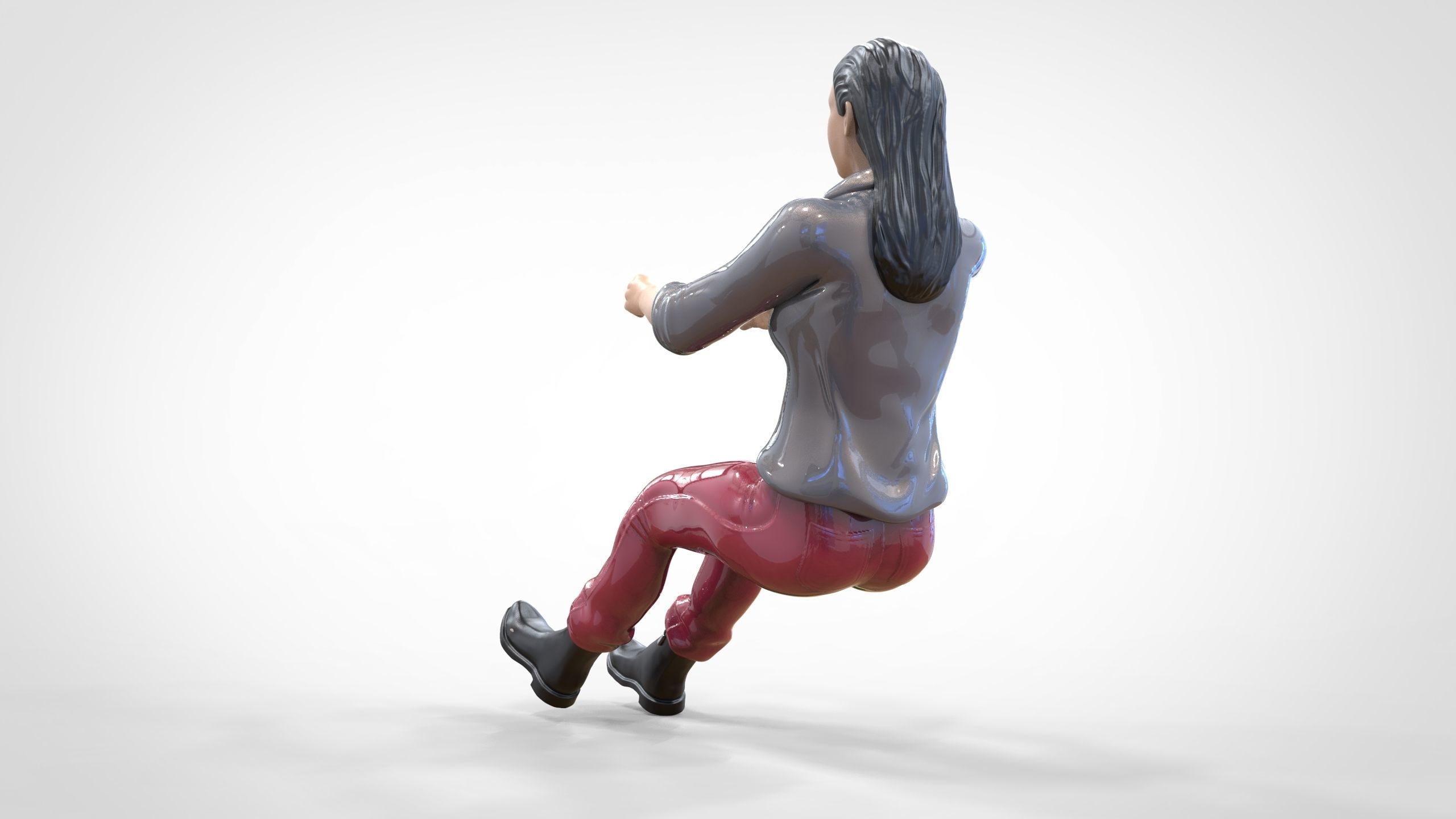 N3 Woman Driver 1 64 Miniature 3D print model_10