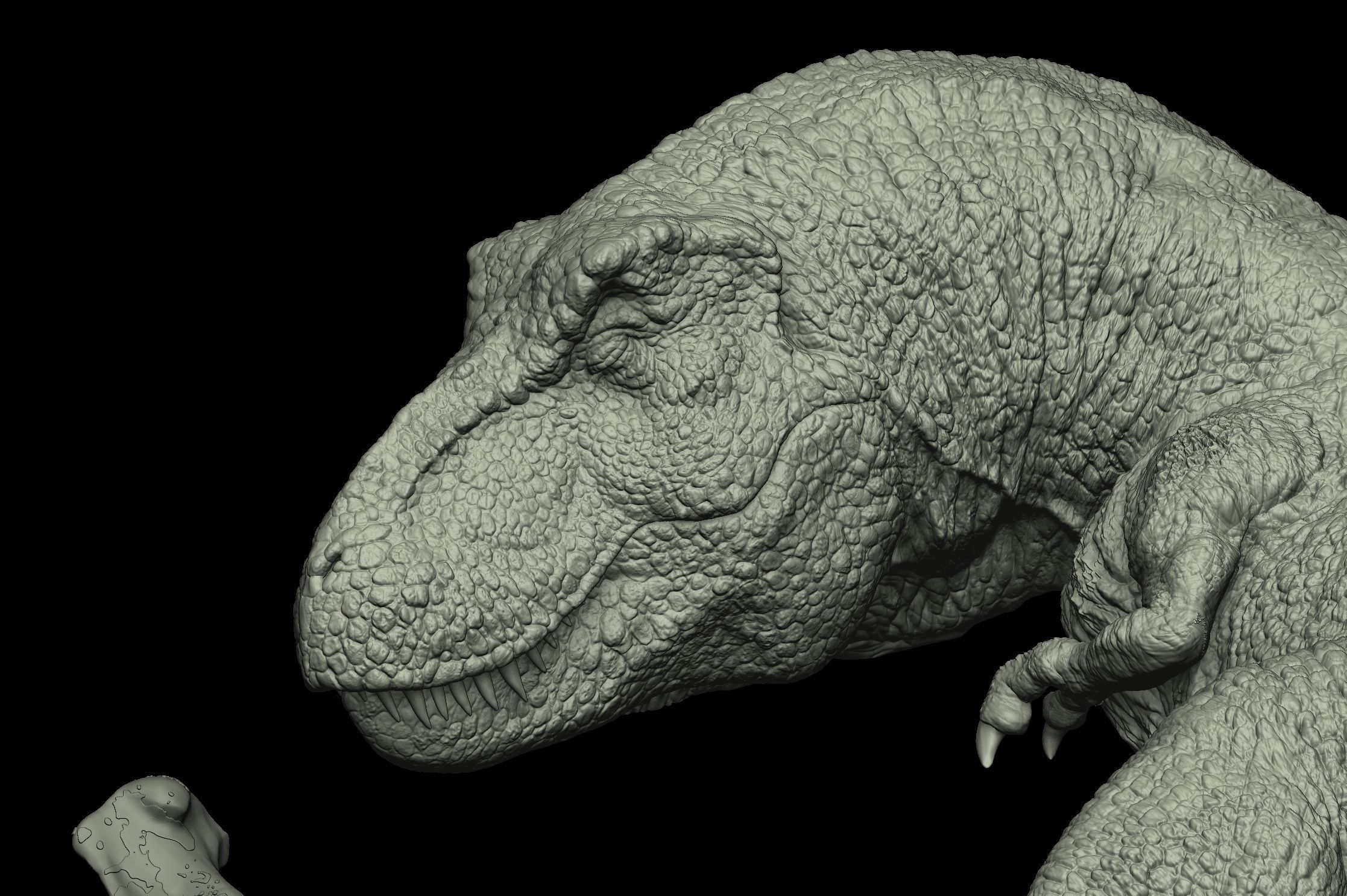 Sleeping Trex 3D print model_3