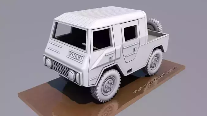VOLVO LAPLANDER C202 CREWCAB 1977 3D print model