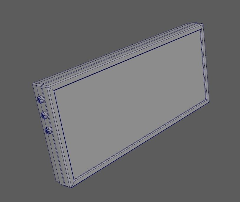 Digital Timer Low-poly 3D model_6