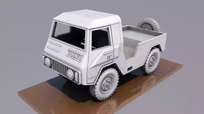 VOLVO LAPLANDER C202 SINGLECAB 1977 3D PRINT MODEL