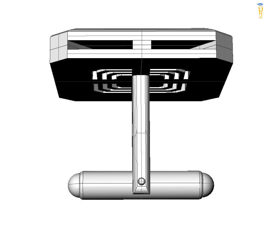 Virgo Cufflink 3D print model_20