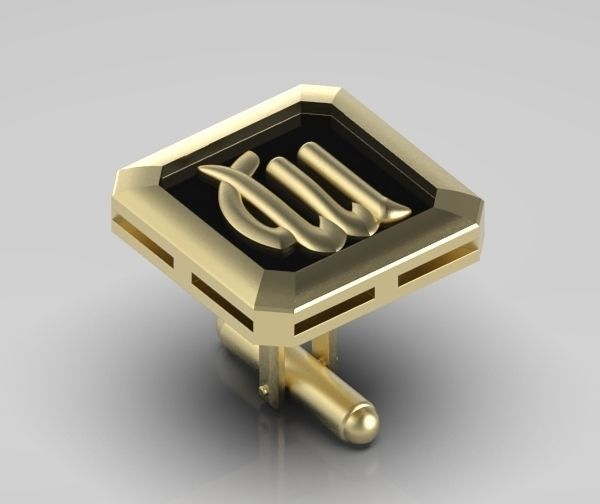 Virgo Cufflink 3D print model_6