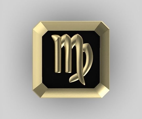 Virgo Cufflink 3D print model