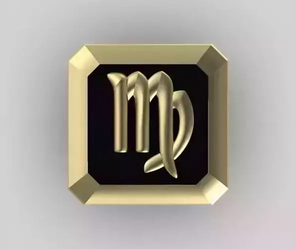 Virgo Cufflink 3D print model