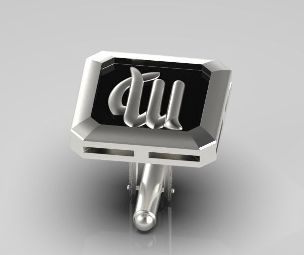 Virgo Cufflink 3D print model_18