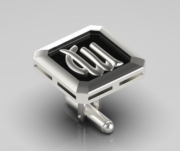 Virgo Cufflink 3D print model_14
