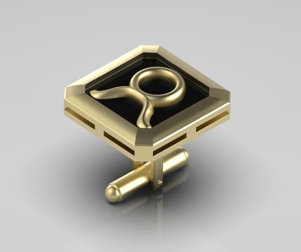 Taurus Cufflink 3D print model_5