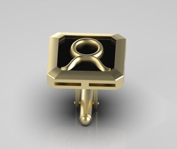 Taurus Cufflink 3D print model_12