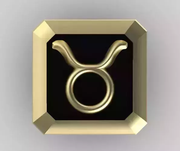 Taurus Cufflink 3D print model