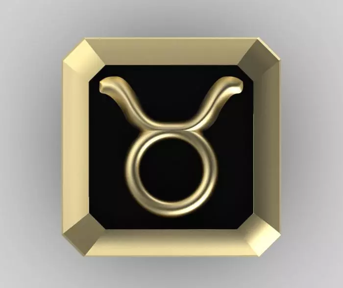 Taurus Cufflink 3D print model_0