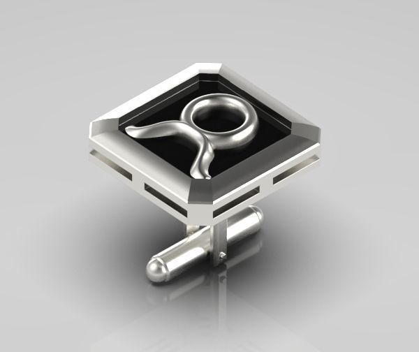 Taurus Cufflink 3D print model_11