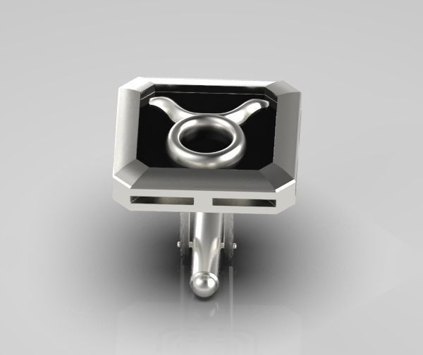 Taurus Cufflink 3D print model_19