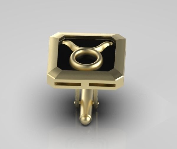Taurus Cufflink 3D print model_13