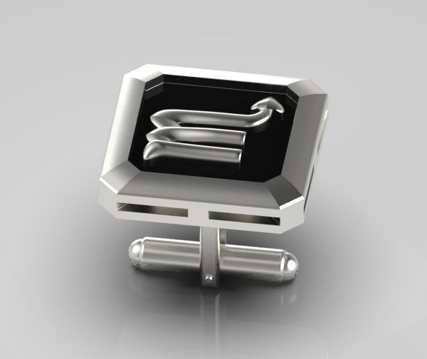 Scorpio Cufflink 3D print model_14