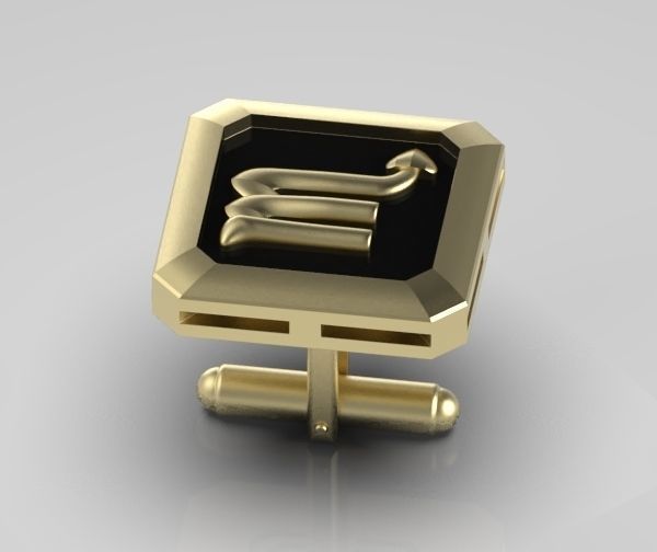 Scorpio Cufflink 3D print model_4