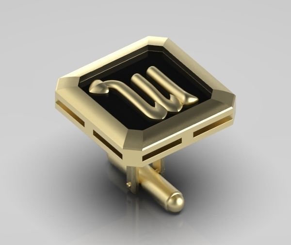 Scorpio Cufflink 3D print model_8