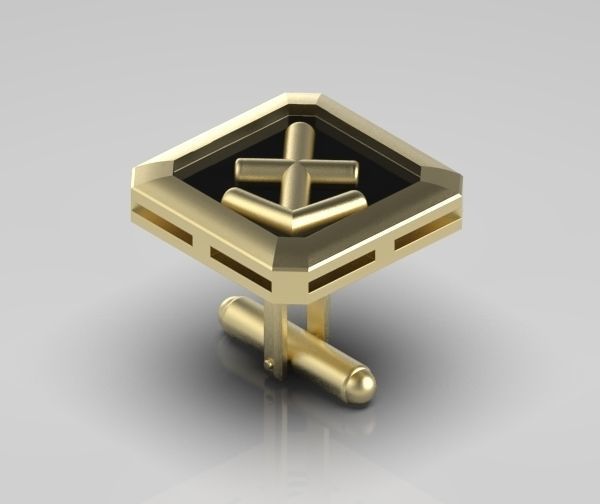 Sagittarius Cufflink 3D print model_7