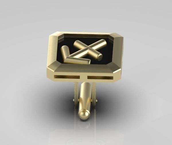 Sagittarius Cufflink 3D print model_11