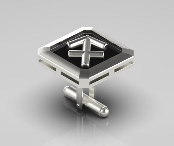 Sagittarius Cufflink 3D print model_14