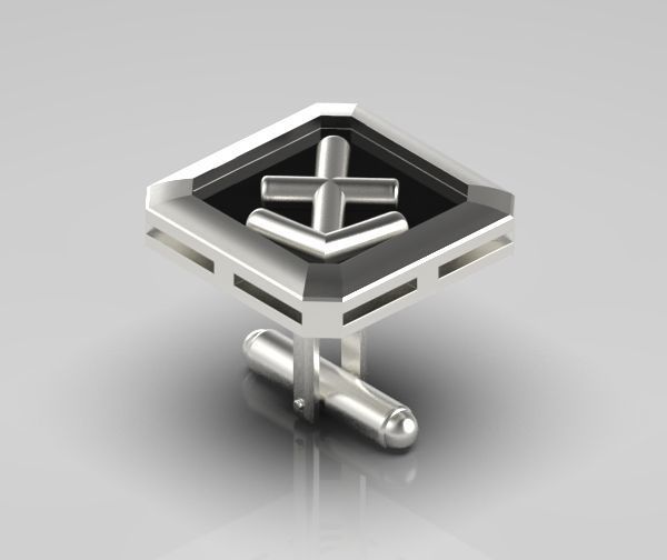 Sagittarius Cufflink 3D print model_15