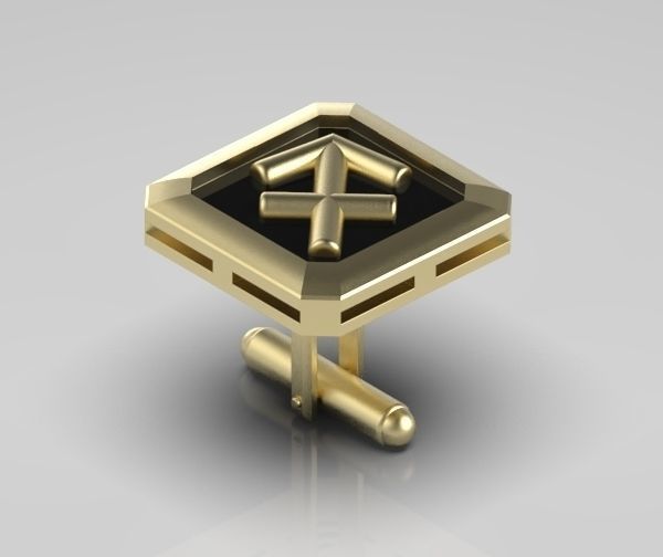 Sagittarius Cufflink 3D print model_6