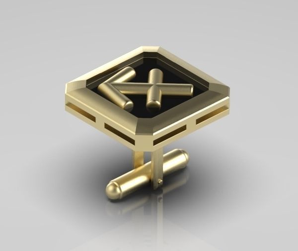 Sagittarius Cufflink 3D print model_5