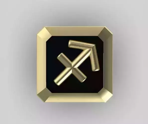Sagittarius Cufflink 3D print model