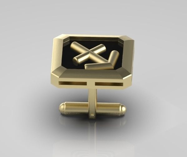 Sagittarius Cufflink 3D print model_9