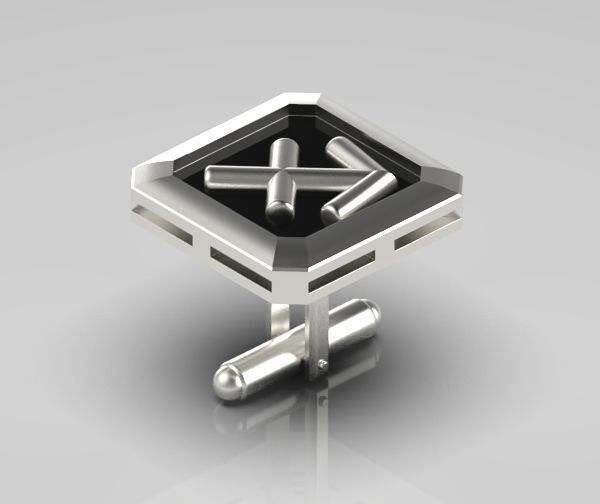 Sagittarius Cufflink 3D print model_12