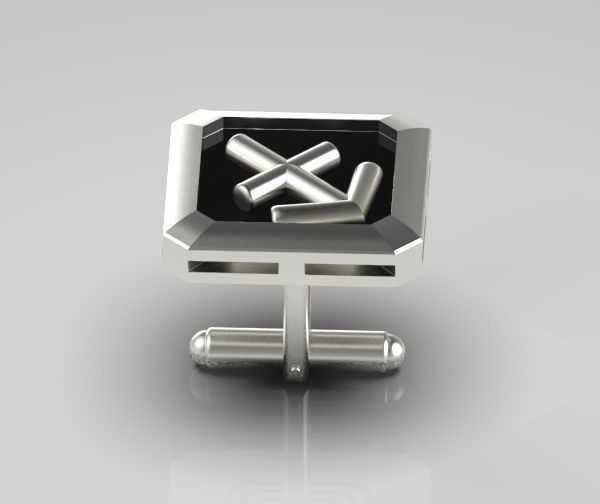 Sagittarius Cufflink 3D print model_17