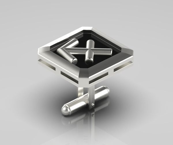 Sagittarius Cufflink 3D print model_13
