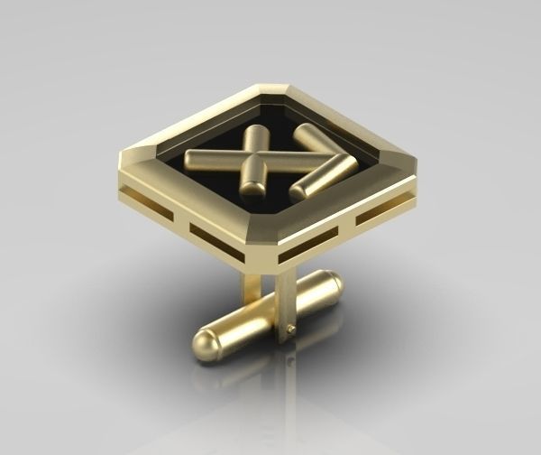 Sagittarius Cufflink 3D print model_4