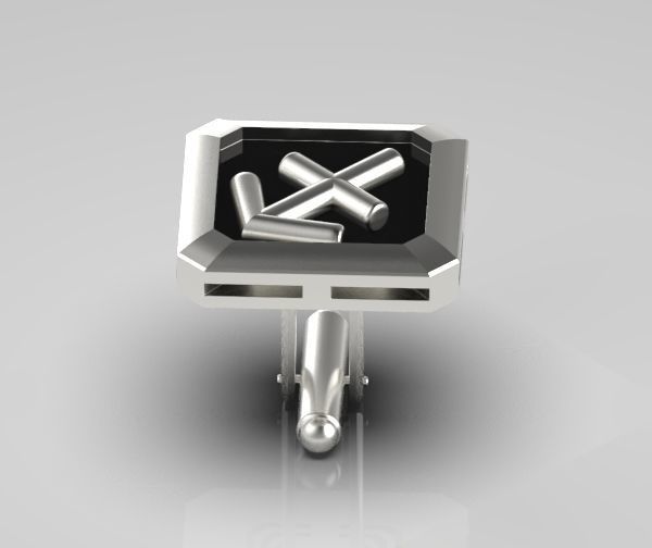 Sagittarius Cufflink 3D print model_19