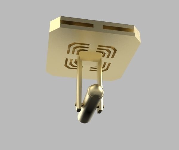 Libra Cufflink 3D print model_28