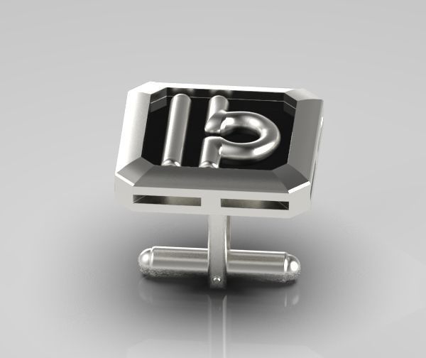 Libra Cufflink 3D print model_16