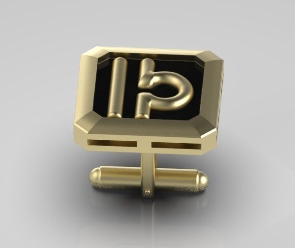 Libra Cufflink 3D print model_8