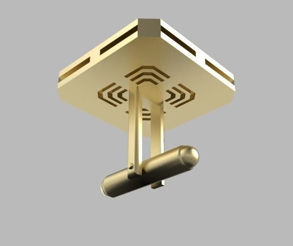 Libra Cufflink 3D print model_21