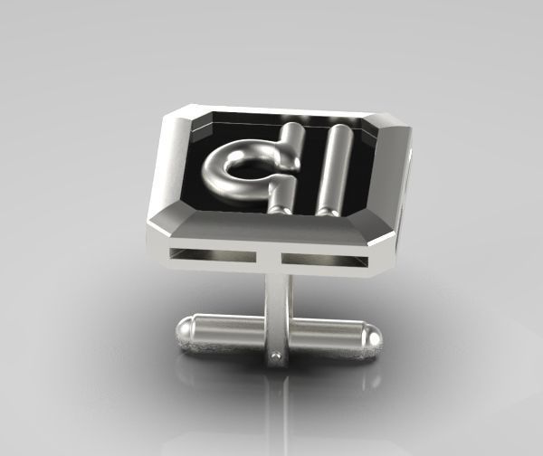 Libra Cufflink 3D print model_18