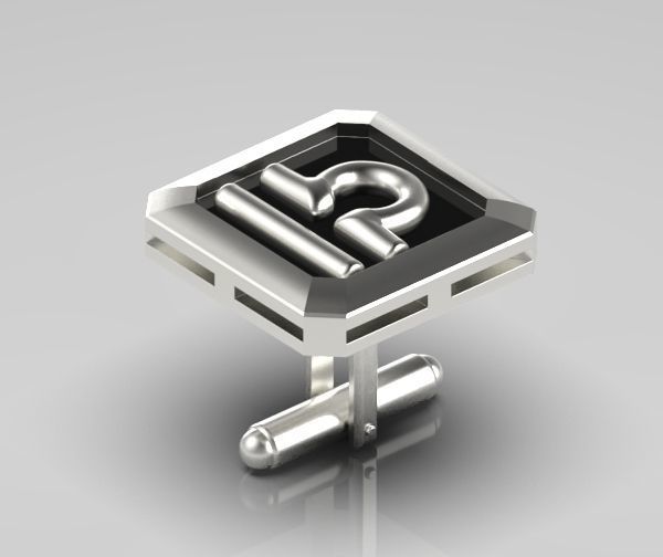 Libra Cufflink 3D print model_12