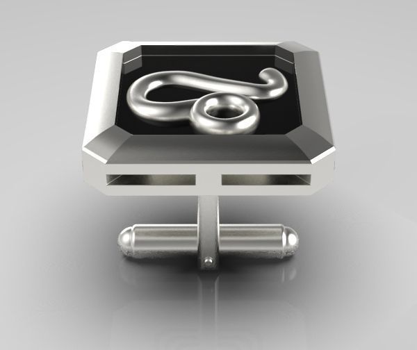 Leo Cufflink 3D print model_13