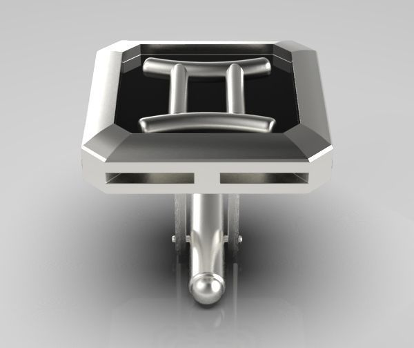 Gemini Cufflink 3D print model_19