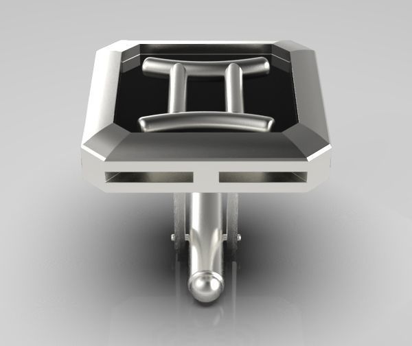 Gemini Cufflink 3D print model_18