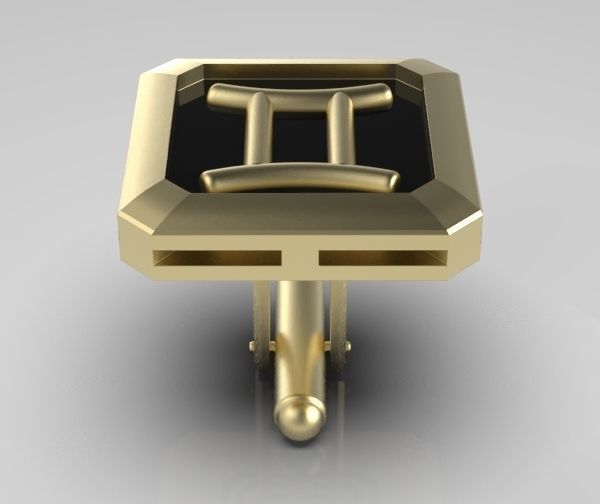 Gemini Cufflink 3D print model_15