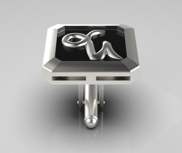Capricorn Cufflink 3D print model_18